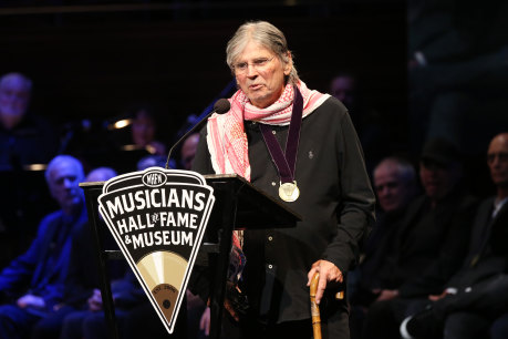 Don Everly at the 2019 Musicians Hall of Fame induction ceremony and concert in Nashville, Tennessee. 