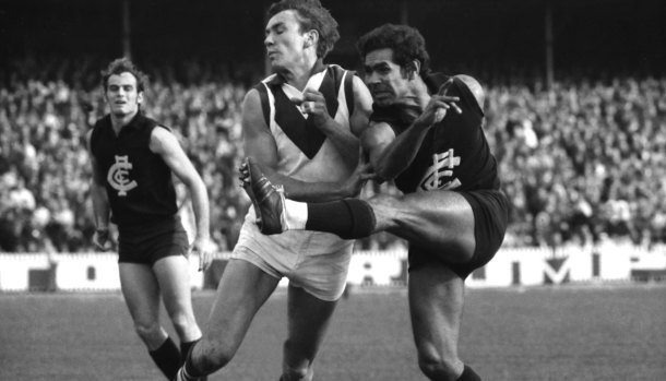 Carlton star Syd Jackson, right, has called out abusive Blues fans.