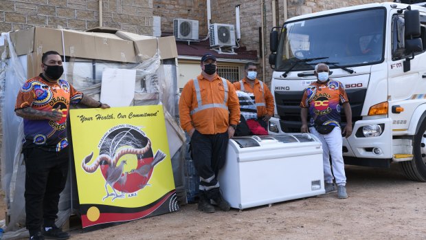 The Tharawal Aboriginal Corporation delivered a freezer to the community, so donated food wouldn’t go to waste.
