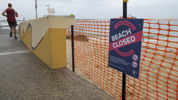 Beaches at Cronulla in Sydney's south are closed until midnight on Monday, in a bid to deter crowds during the weekend.