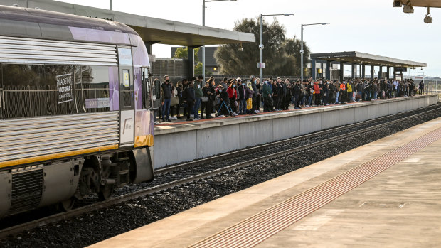 Tarneit station is already the 21st busiest in Melbourne, despite it only being served by V/Line trains. 