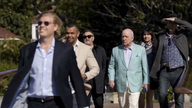 Alan Jones treated some of his closest friends and colleagues to a day on the harbour after he retired from radio earlier this year.