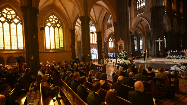 Senator Kimberley Kitching’s funeral at St Patrick’s Cathedral.