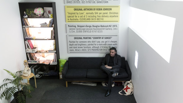Michael Dagostino appears in Heath Franco's living art installation, Your Director. 