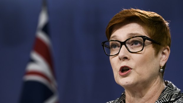 Foreign Minister Marise Payne said China’s legal process was opaque.