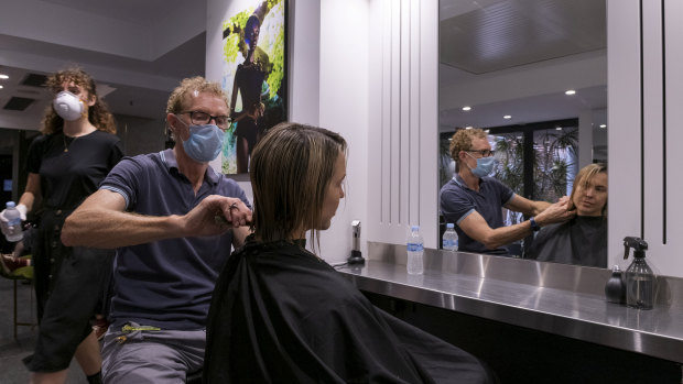 Restrictions on hairdressers and barbers have been lifted.
