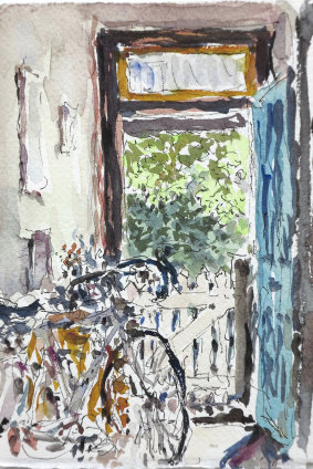 Tom Carment's artwork, entitled 'Out the front door'.
