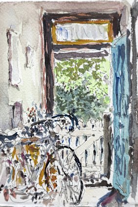 Tom Carment's artwork, entitled 'Out the front door'.