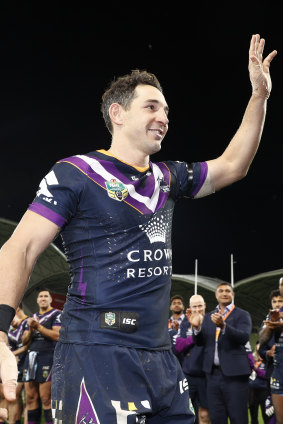 Like the Little Master: Billy Slater is the player most like Clive Churchill, says the Immortal's wife Joyce. 