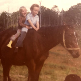 David Shoebridge, 3, with his brother Michael, 6.