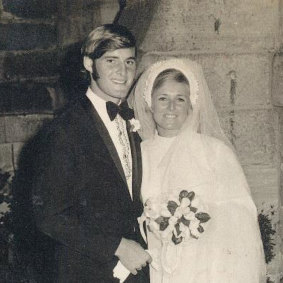 Chris and Lynette Dawson at their wedding in 1970.