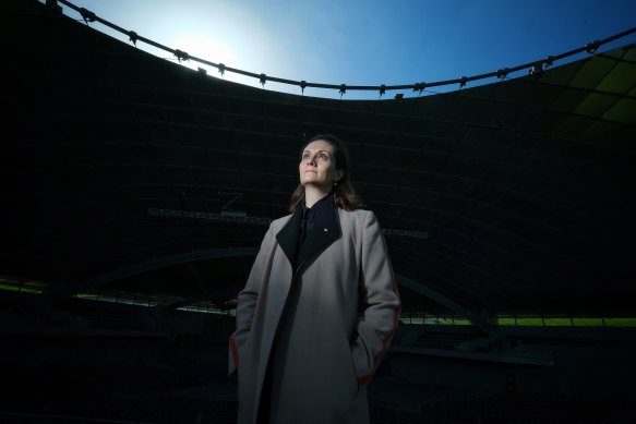 Claire Spencer, chief executive of Melbourne Arts Centre, at the Sidney Myer Music Bowl.