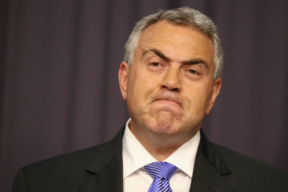 Joe Hockey as treasurer in 2015.