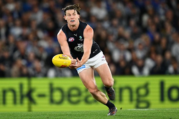 Busy man: Sam Walsh has been a driving force for the Blues in their rebirth over of the past fortnight.