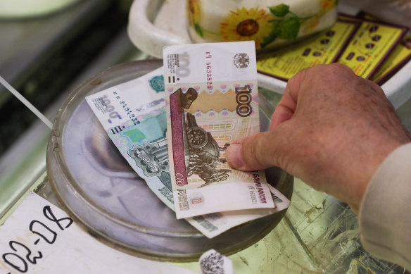 The rouble is one of the worst-performing currencies this year.