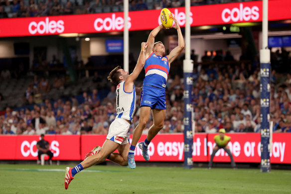 Laitham Vandermeer was excellent in the Bulldogs win over North Melbourne