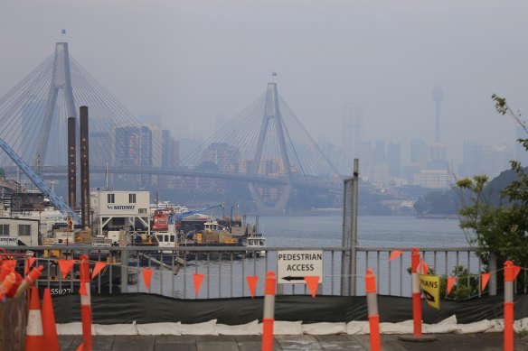 Smoke haze has settled over Sydney for the past couple of days and may have a while to run yet.