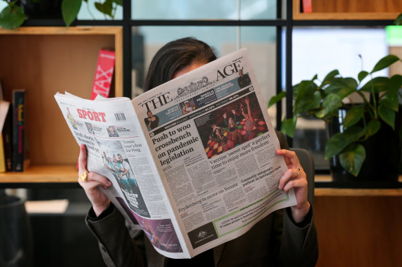 The Age has a cross-platform readership of 4.55 million.