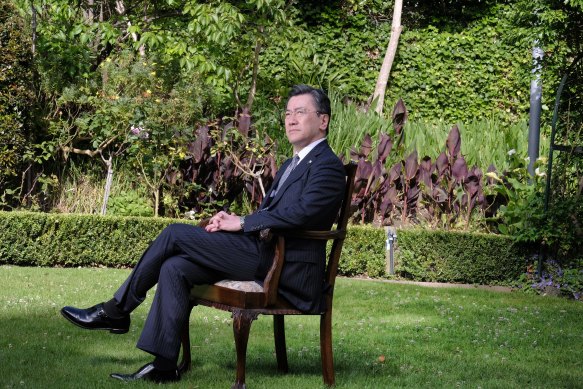 Photo of Japan’s ambassador to Australia Yamagami Shingo in Melbourne this week.