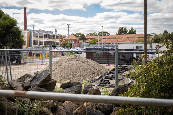 Major construction to expand Thomas Embling Hospital began in January.