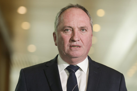 Federal Nationals MP Barnaby Joyce says John Barilaro should stay in his job.