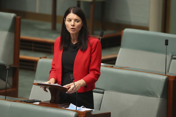 Liberal MP Dr Fiona Martin speaks in Parliament.