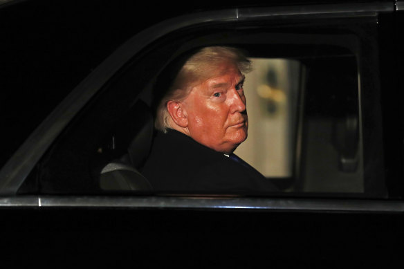 While the hearing discussed his impeachment, Donald Trump was in England attending a NATO summit.