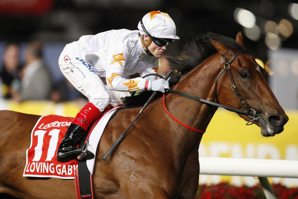 Loving Gaby wins the 2019 group 1 Manikato Stakes for Phoenix Thoroughbreds.