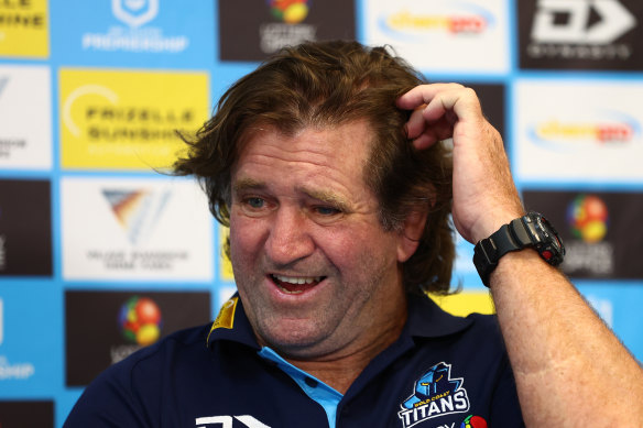 Des Hasler was unhappy with the refereeing in Sunday night’s match.