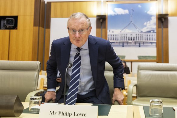RBA governor Philip Lowe settles in for what may have been his last Senate estimates appearance.