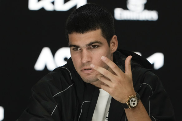 Spanish superstar Carlos Alcaraz.
