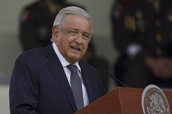 Mexican President Andres Manuel Lopez Obrador.