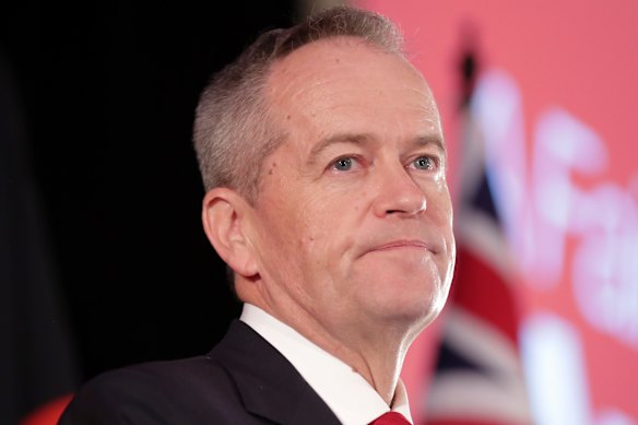 Former Labor leader Bill Shorten concedes defeat in 2019.