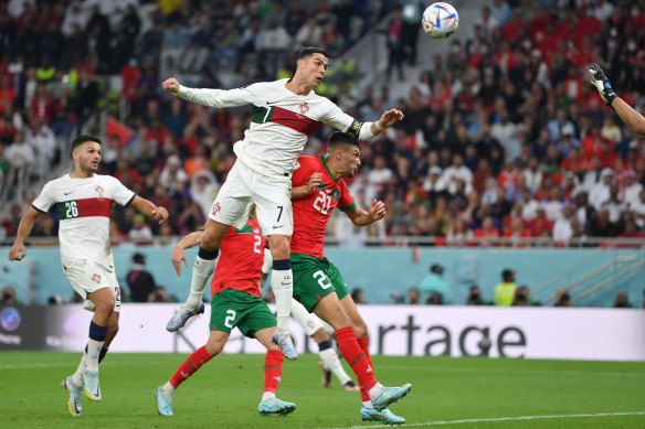 Was the World Cup game against Morocco Ronaldo’s last for Portugal?