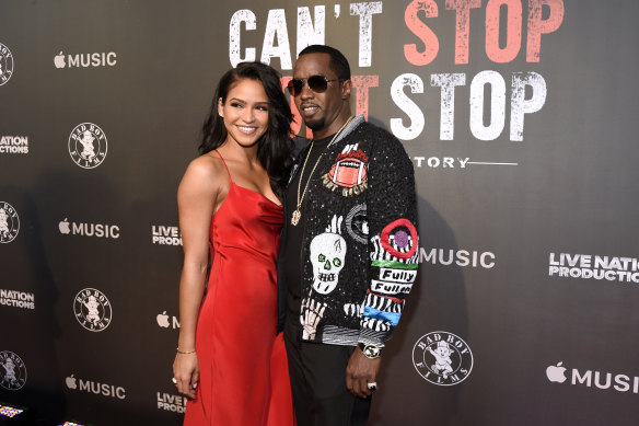 Cassie Ventura, left, and Sean “Diddy” Combs arrive at the Los Angeles premiere of “Can’t Stop, Won’t Stop: A Bad Boy Story” in  2017.