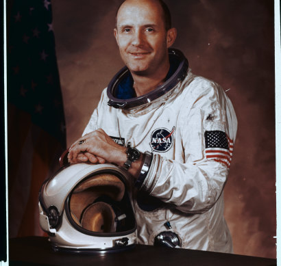 Thomas Stafford, pictured as command pilot for the Gemini-9 mission in 1966.