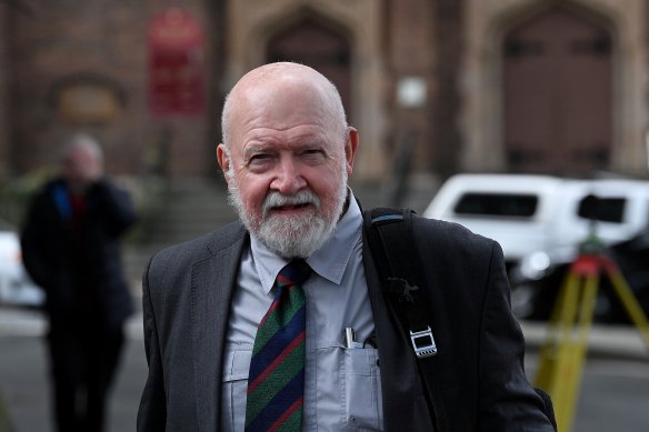 John Maitland outside the NSW Supreme Court in Darlinghurst on Tuesday.