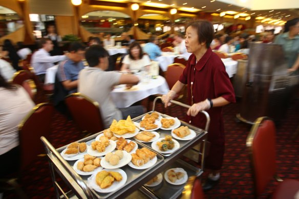 Yum cha at Marigold restaurant in 2010.