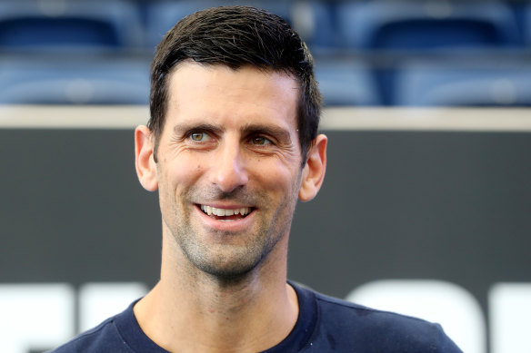 Novak Djokovic arrived in Australia this week.