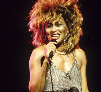 Tina Turner performing at Wembley Arena.