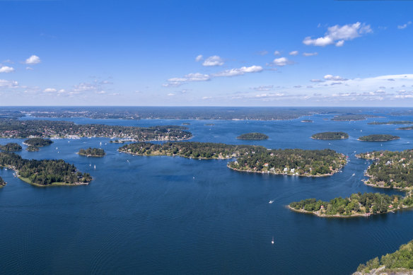 The Stockholm Archipelago from the air.