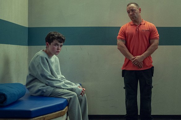 Owen Cooper (left) stars as Jamie Miller and Stephen Graham as his dad Eddie Miller in the four-part series.