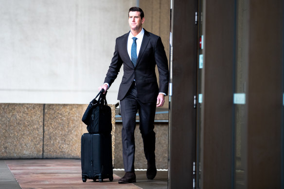Ben Roberts-Smith outside the Federal Court in Sydney last week.