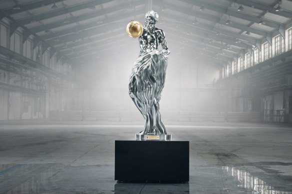 Swedish engineering company Sandvik created the stainless steel Impossible Statue using multiple AIs. 