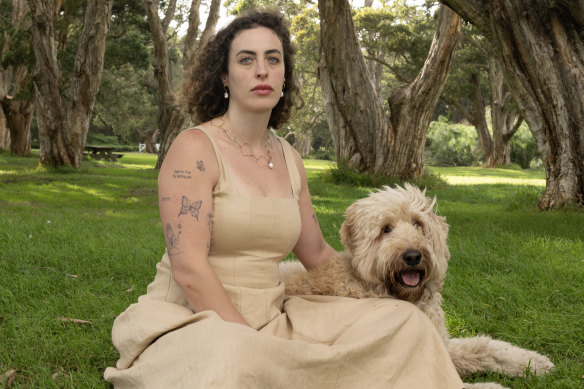 “It felt like a failure”: Deborah Sarah and her dog, Mango.