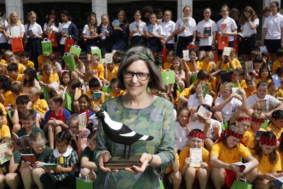 Author Ursula Dubosarsky is announced as Australia's new Children’s Laureate at the National Library in Canberra.