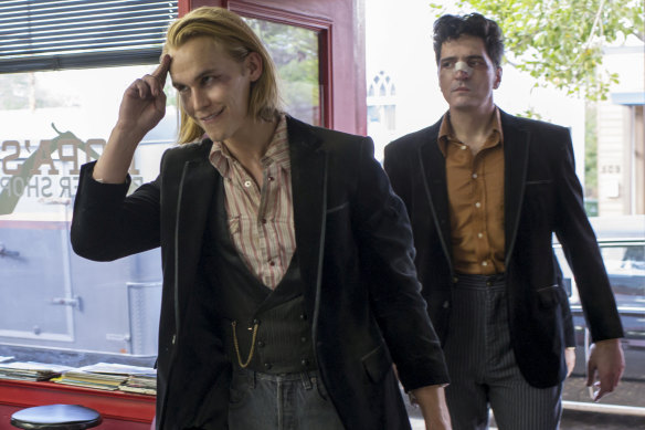 Rhys Wakefield, left, and David Dastmalchian in a scene from Reprisal.