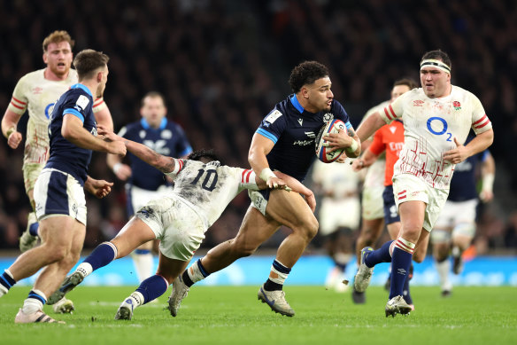 Former Rebels back Sione Tuipulotu is a midfield weapon for Scotland.