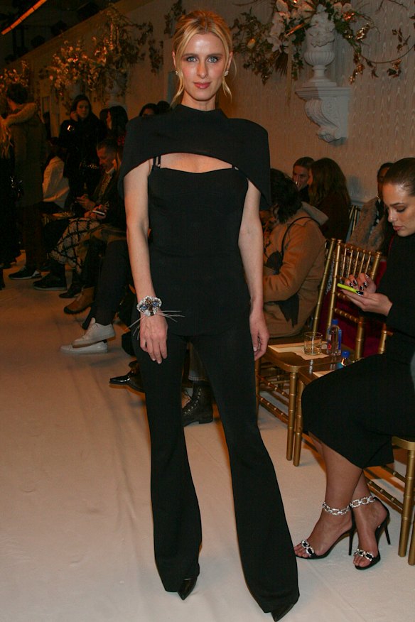 Nicky Hilton Rothschild at the Brandon Maxwell show at New York Fashion Week on Saturday.