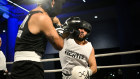 Charles Touma at a white-collar boxing event at Sydney’s Randwick Racecourse on March 17.